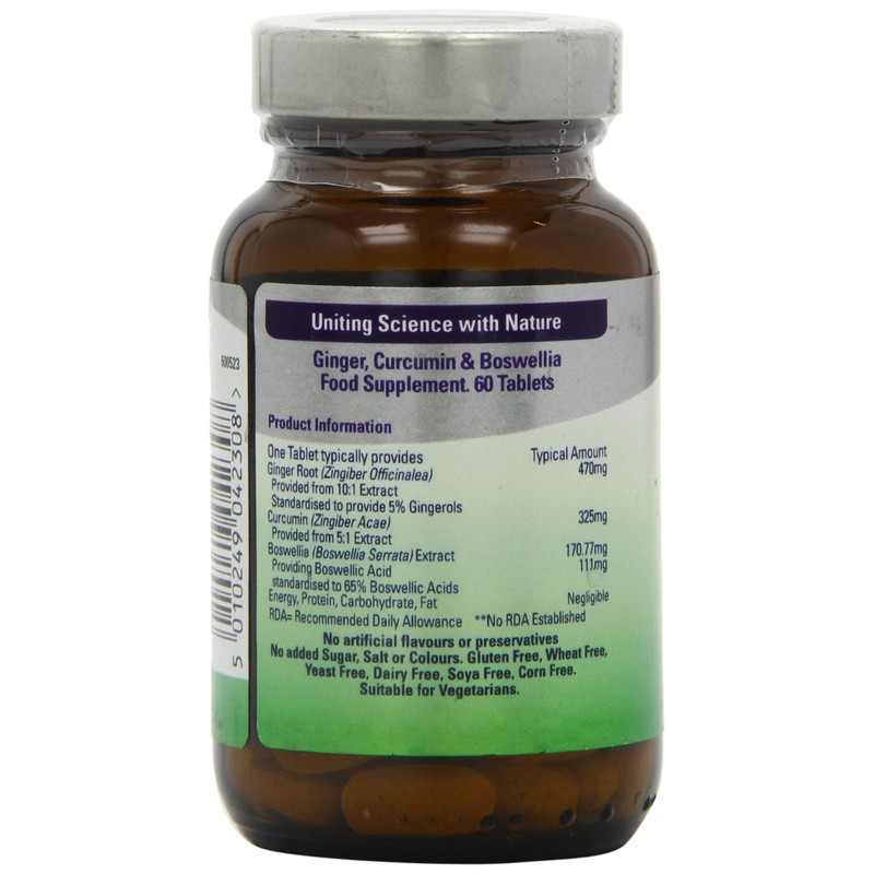 FSC Ginger Curcumin and Boswellia - Pack of 60 Tablets