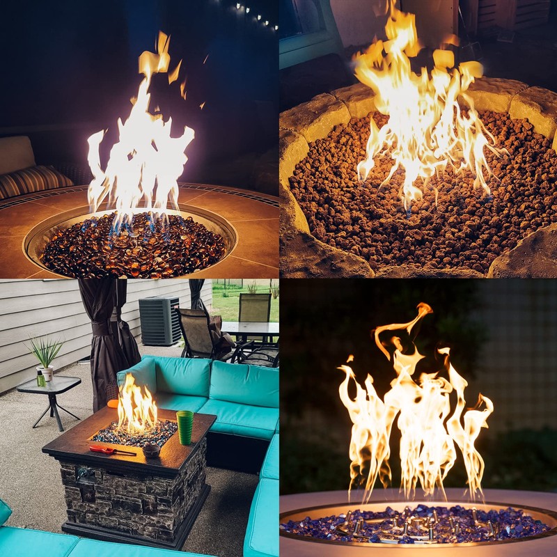 Skyflame 12-Inch Round Stainless Steel Fire Pit Jet Burner Ring