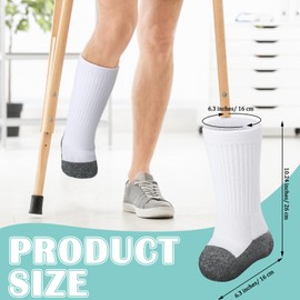 Silicherry 12 Pcs Amputee Socks Soft Prosthetic Socks Breathable Stump Shrinker Cotton Prosthetic Leg Accessory