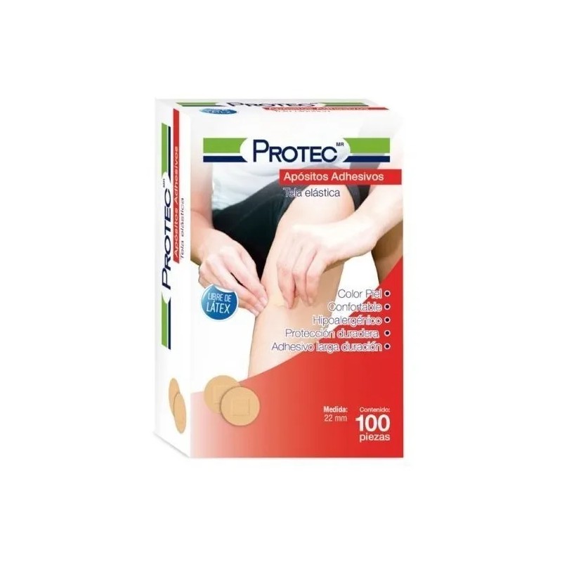 Protec Curitas/bandas Adhesivas Circulares 100 Pzs