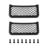 2 Pcs Car Storage Net Bags Black Mesh Organizer Nets