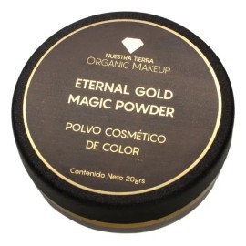 Polvo Cosmetico De Color 20grs Eternal Gold Magic Powder Tono del maquillaje Dorado metálico