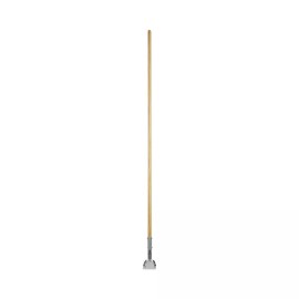 Boardwalk 1490 1 in. x 60 in. Swivel Head Clip-On Dust Mop Handle - Natural New