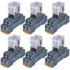 6PCS Electromagnetic Power Relay, 8-Pin 10 AMP 12V DC Relay
