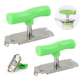 Lwtsrp Effortless Arthritis Jar Opener, Jar Opener, Screw Lid Opener, Effortless Can Opener for Seniors, Bottle Opener for Seniors, Manual Can Opener for Family, Picnic, Business (Green)