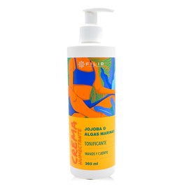 Crema Humectante de Jojoba y Algas Marinas | Nutrición Profunda, Suaviza y Mejora la Elasticidad de la Piel | Prevención de Estrías | Uso Diario | 360 ml