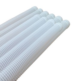 DPM Heavy-Duty Pro Swimming Pool Cleaner Hose 4 Ft Made in USA Swimming Pool Vacuum Cleaner Sectional Hose Universal Compatible Navigator Baracuda G3 Kreepy Krauly Rebel Aquanaut (10, Clear)