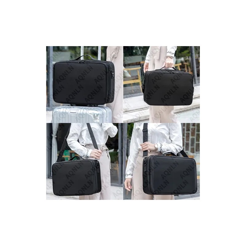 Estuche De Maquillaje De Viaje Profesional Con Divisores Xl