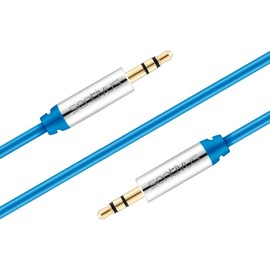 Sentivus 5 m Aux Cable, Audio Jack Cable 3.5 mm for iPhones, iPads, Smartphones, Tablets and Other Stereo Devices, Blue