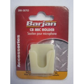 Barjan 300-58703 Glow-In-The-Dark "Peel And Stick" CB Radio Microphone Holder