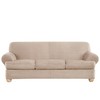 SureFit Ultimate Stretch Suede 4 Piece T Sofa Slipcover in