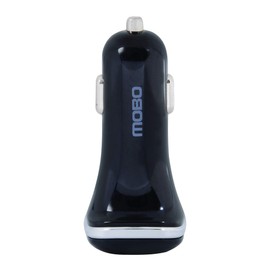 Mobo Cargador para Auto 2 Puertos USB-A 1 USB-C Negro 4.8A/24W