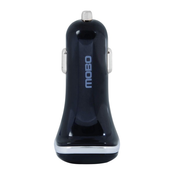 Mobo Cargador para Auto 2 Puertos USB-A 1 USB-C Negro