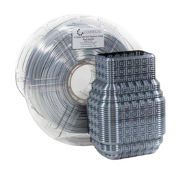 COOKIECAD Silk Granite Dual Coextrusion (Black and White) PLA 3D Printer Filament 1.75mm 1kg