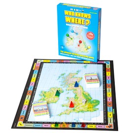 WHO KNOWS WHERE - UK & IRELAND - MAP FAMILY BOARD GAME OF BRITISH ISLES