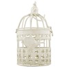 Decorative Metal Antique White Bird Cage Bird P 359 Small