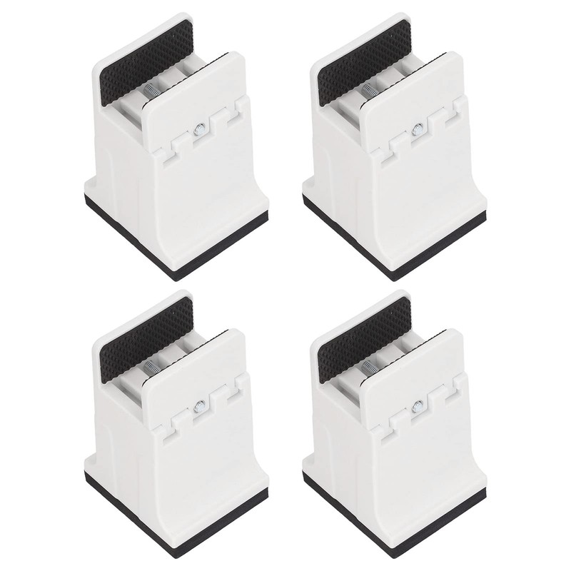 Heavy Duty Adjustable Furniture Risers, 4pcs Set with Screw Clamp,