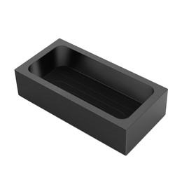 Nelyrho 1-Pack 2.2lbs Graphite Ingot Molds, High-Purity Casting Molds for Gold, Silver, Copper, Aluminum, and Brass, Heat Resistant Up to 2000 Degrees