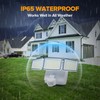 UME Battery Powered Motion Sensor Outdoor Lights 302 LED 1800LM,