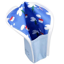 キムハチャン スタンディング キャンバス ペンケース 韓国文房具 自立式 筆箱 大容量 シンプル かわいい ペンシルポーチ (ブルー)