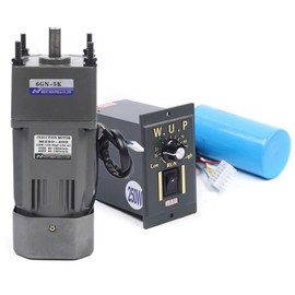 XUANIIIL AC Gear Motor Reducer, 110V 250W 5K Electric Single-Phase Gear Motor Reversible Motor with Variable Speed Adjustable Controller Governor Geared Motor 270 RPM