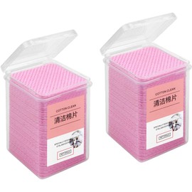 Abaodam Paños de Limpieza para Pegamento de Pestañas 400 Piezas, Toallitas Rosa para Salón de Belleza y Uso en Casa, Útiles para Extensiones y Sellado