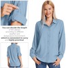 yeyity Camicia da donna con protezione UV, a maniche lunghe,