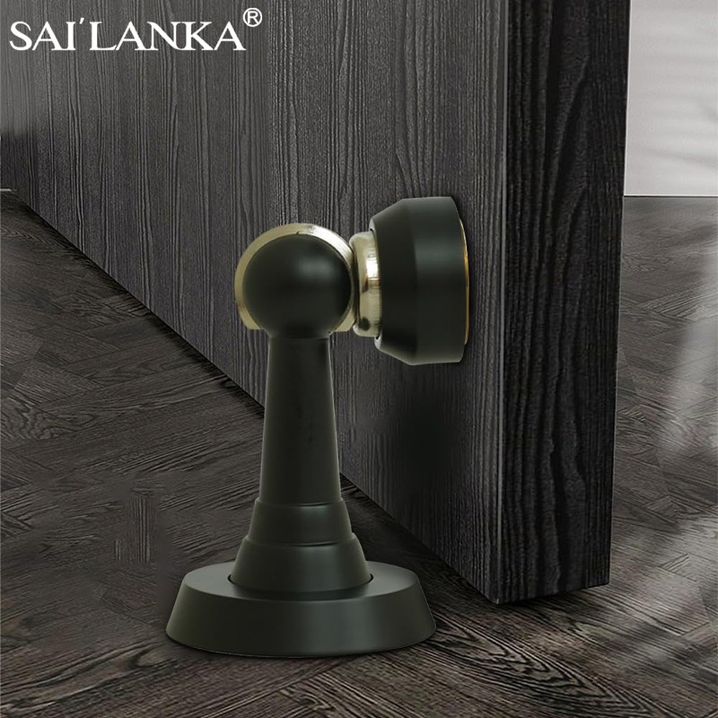 SAILANKA Magnetic Door Stop Brass Heavy Duty Door Stopper Keep