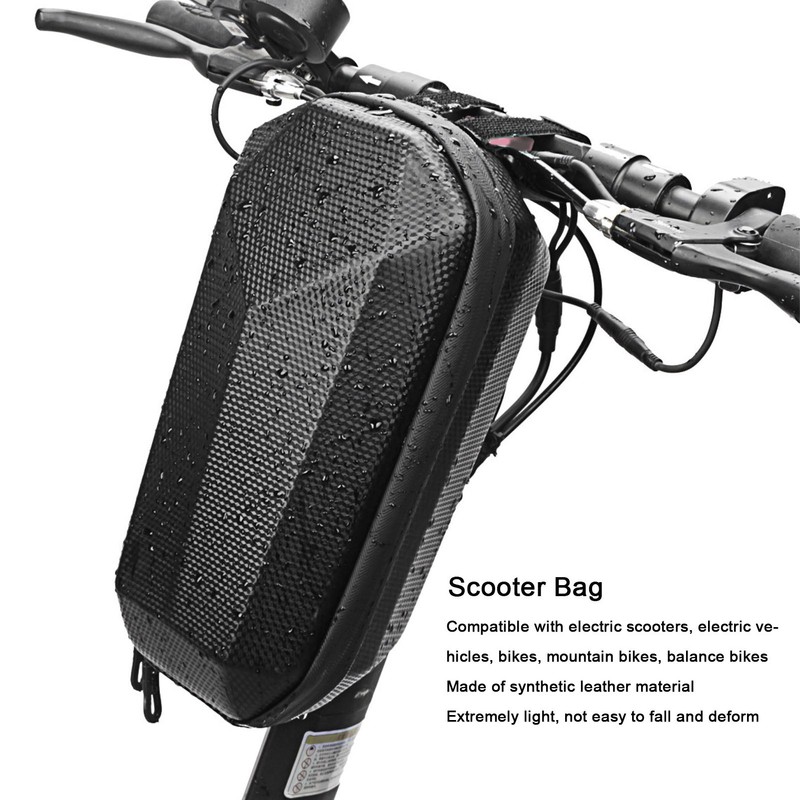 4L Hard Shell Scooter Bag Waterproof Synthetic Leather Scooter Handbar