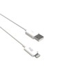 Jaym 2 x USB-Ladegerät mit 2 m Lightning-MFI-Kabel, Weiß