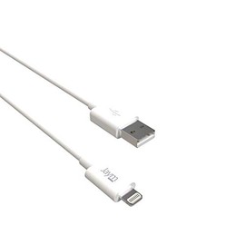 Jaym 2 x USB-Ladegerät mit 2 m Lightning-MFI-Kabel, Weiß