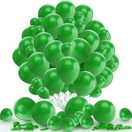 Green Balloons 15pcs 12 Inch Hunter Green Balloons for Kids Forest Theme Birthday Decoration Baby Shower Wedding Graduation Summer Party Decor