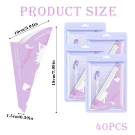 Epunk Portable Female Urinal 40 Pack - Waterproof Disposable Pee Cones for Women | Foldable Travel Urinal for Camping, Postpartum & Mobility Needs