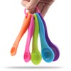 Smart Baking Set of 5pcs Multi Colours Plastic Measuring Spoon