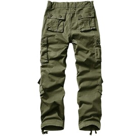 AKARMY Womens Cargo Pants with Pockets Outdoor Casual Ripstop Camo Military Combat Construction Work Pants 2039 ArmyGreen