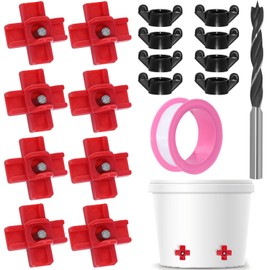 Chicken Waterer Nipples, 8 Pack Horizontal Side Mount Automatic Nipple Drinkers for Poultry Coop, Leakproof, Water-Saving, Easy Install with Drill Bit for Chickens, Ducks, Quails & Birds