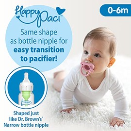 Dr. Brown's Options Slow Flow Bottle Set for Breastfed Baby, 4 Ounce, Pink