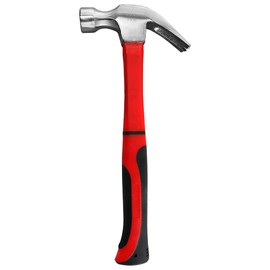 Dekton 20oz Fibreglass Claw Hammer-Anti-Slip Handle| Shock-Absorbing Fibreglass Core| Durable Steel Head| Precision Balanced| Heavy-Duty Nail Removal| Ideal for Construction, Carpentry| High Resistant