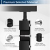 Gyykzz 36" Cable Railing Post, Adjustable Top Level Drilled Railing
