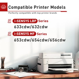 067H 067 Toner Replacement for Canon 067 067H CRG-067H Toner Cartridge Color High Yield Toner Cartridge for i-SENSYS LBP 633Cdw 632Cdw MF 653Cdw 654Cdw 656Cdw Printer(4 Pack,Black Cyan Magenta Yellow)