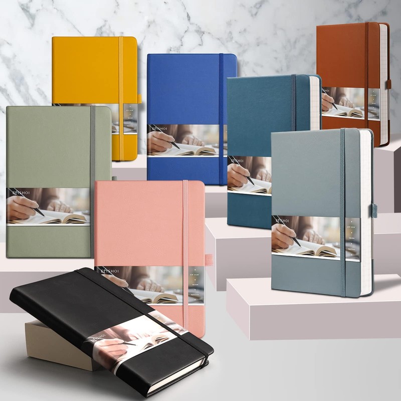 EMSHOI Lined Journal Notebook 2 Pack - A5 Note Book