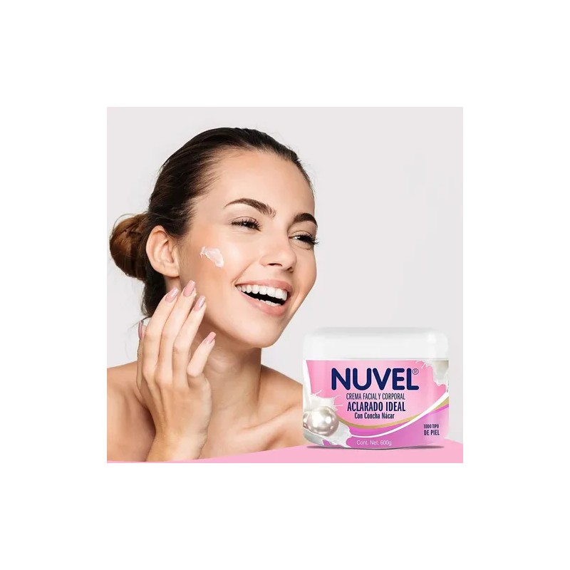 Crema Corporal Nuvel Aclarado Ideal Con Concha Nácar 600g