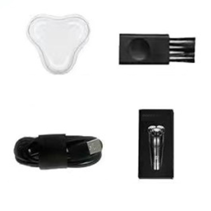 Electric Beard Trimmer 3 Heads Waterproof Powerful Low Noise Portable