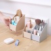 Operitacx 2Pcs plastic organizers white kitchen table desktop makeup organizer