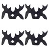 Zelerdo 4 Pack Plastic Moosehead Pool Billiard Cue Bridge Head