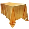 TINWARM 90 x 132 Inch Rectangle Satin Tablecloth for Wedding