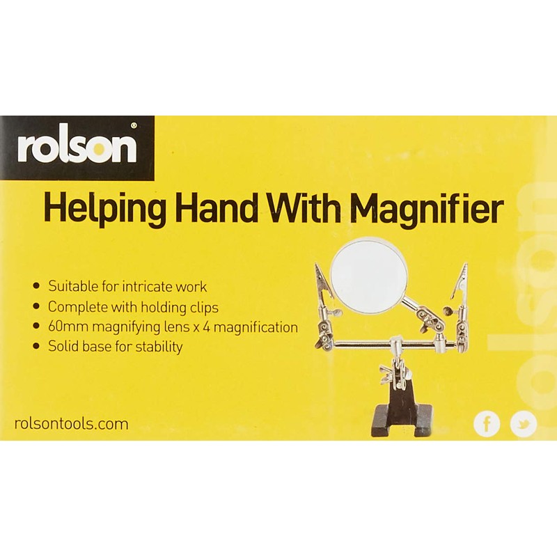 Rolson 60335 Helping Hand with 60 mm Magnifying Glass