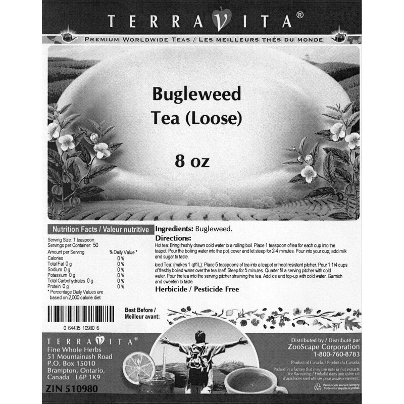 Bugleweed Tea (Loose) (8 oz, ZIN: 510980)
