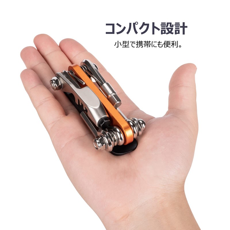 Kadacha Bicycle Multi-Tool Portable Tool 15 Functions for Road Bikes,