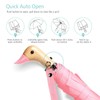 ViddVoom Duck Umbrella - Just Push to Pop, Cute Duck